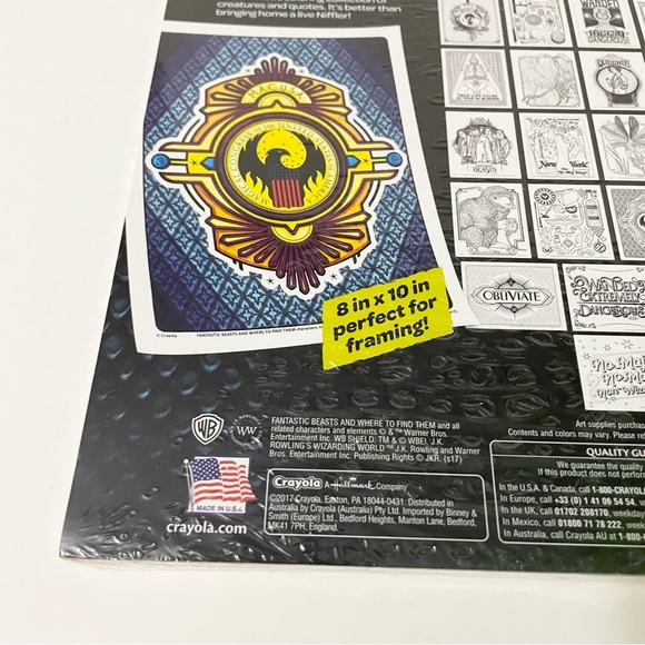 Crayola Art with Edge Fantastic Beasts 30 Page Colouring Book Adult Coloring - Picture 8 of 16
